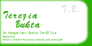 terezia bukta business card